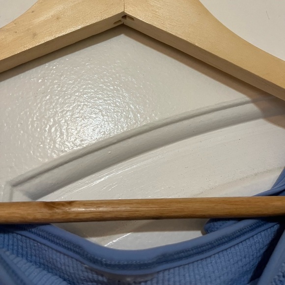 Hunza G Gina seersucker bikini bottoms in metallic denim - Picture 2 of 11